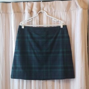LOFT plaid skirt